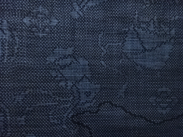 JAPANESE KIMONO / ANTIQUE KIMONO / DORO OSHIMA TSUMUGI (9 maruki) / WOVEN TREASURES